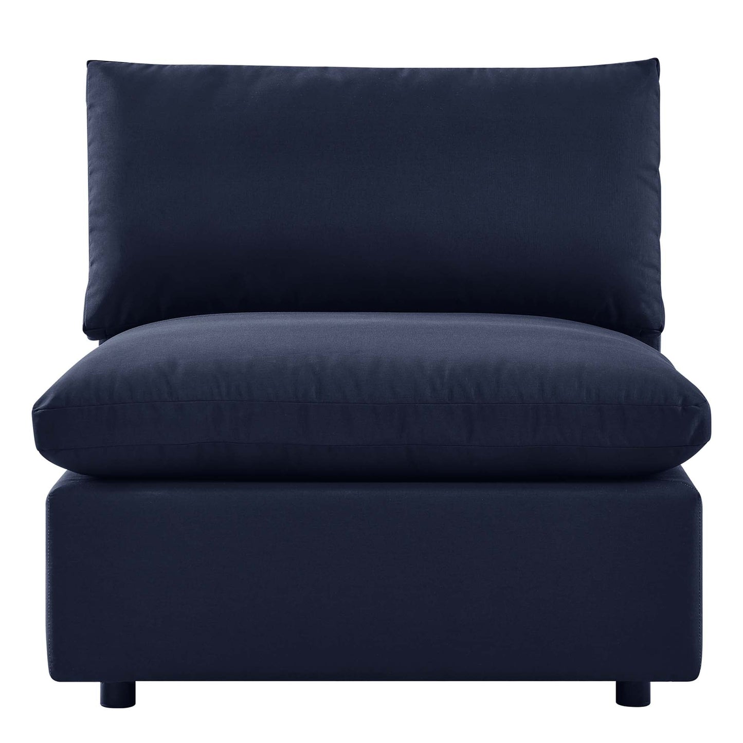 Commix Overstuffed Outdoor Patio Armless Chair