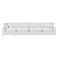 Commix Down Filled Overstuffed Vegan Leather 4-Seater Sofa