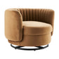 Embrace Tufted Performance Velvet Swivel Chair