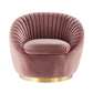 Whirr Tufted Performance Velvet Swivel Chair