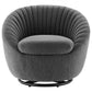 Whirr Tufted Fabric Swivel Chair