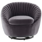 Whirr Tufted Performance Velvet Swivel Chair