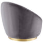 Buttercup Performance Velvet Swivel Chair