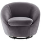 Buttercup Performance Velvet Swivel Chair