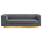 Eminence Upholstered Performance Velvet Sofa