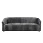 Announce Performance Velvet Channel Tufted Sofa