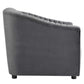 Announce Performance Velvet Channel Tufted Armchair