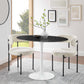 Lippa Oval Artificial Marble Dining Table