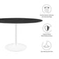 Lippa Oval Artificial Marble Dining Table