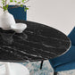 Lippa Oval Artificial Marble Dining Table