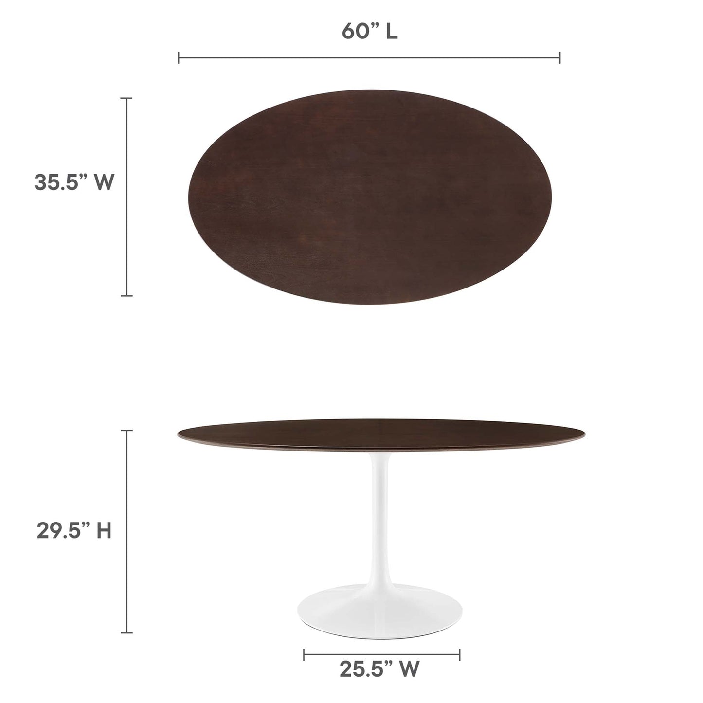 Lippa Oval Wood Dining Table