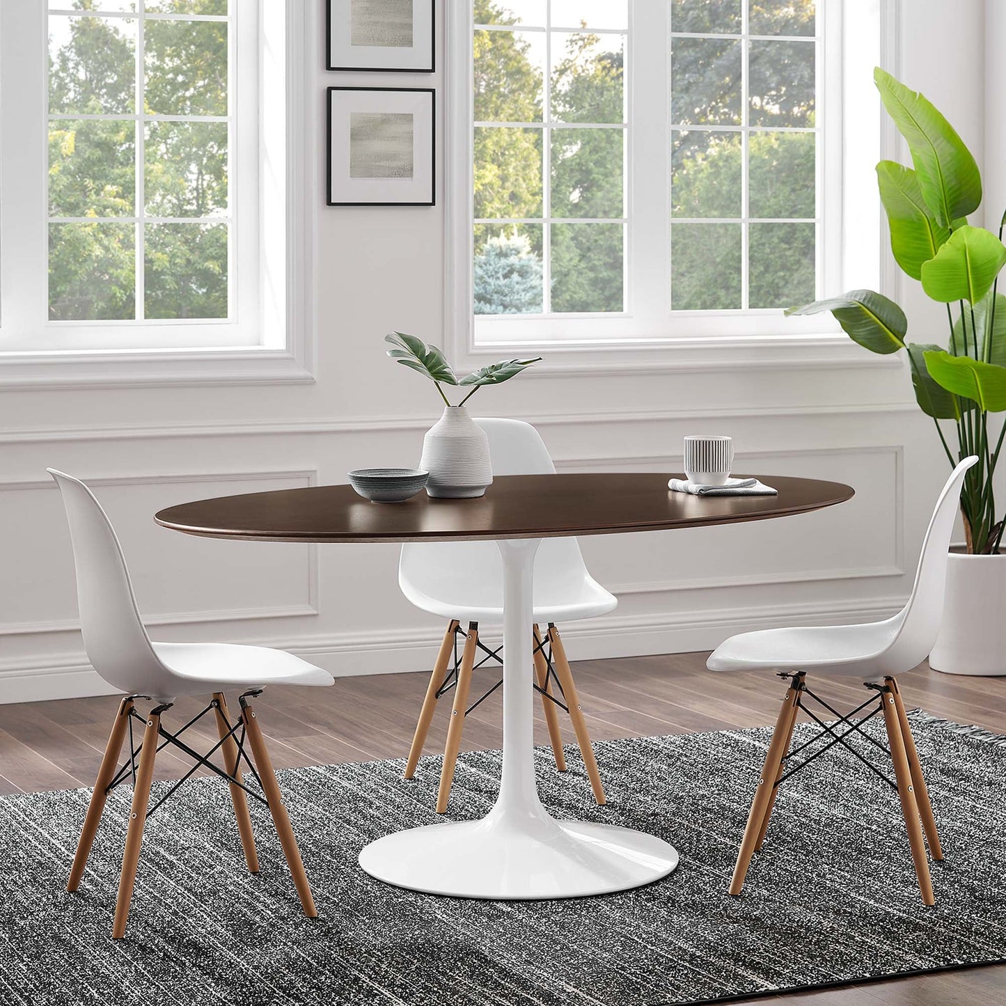 Lippa Oval Wood Dining Table