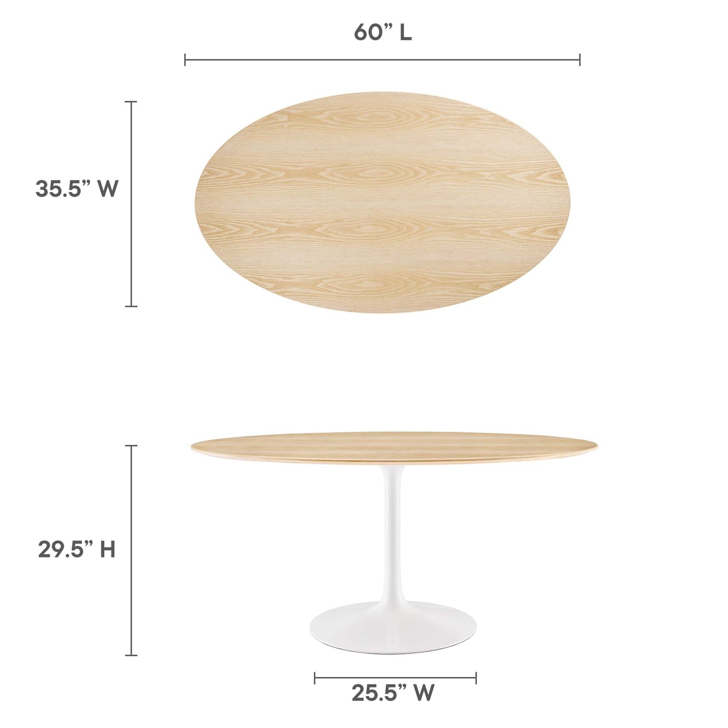 Lippa Oval Wood Dining Table