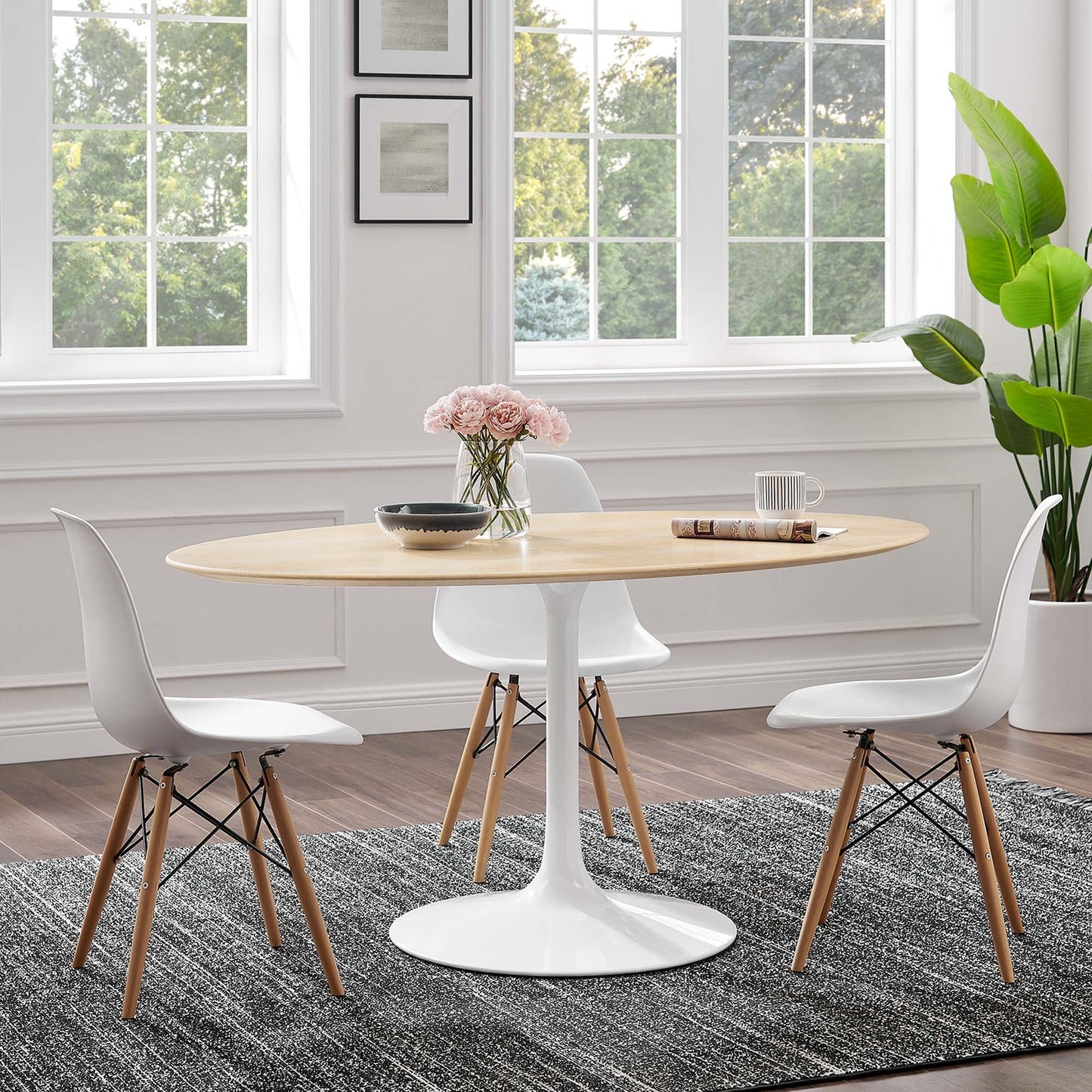 Lippa Oval Wood Dining Table
