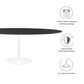 Lippa Oval Artificial Marble Dining Table