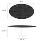 Lippa Oval Artificial Marble Dining Table