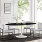 Lippa Oval Artificial Marble Dining Table