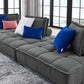Saunter 3-Piece Tufted Fabric Fabric Sofa