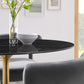 Lippa Oval Artificial Marble Dining Table