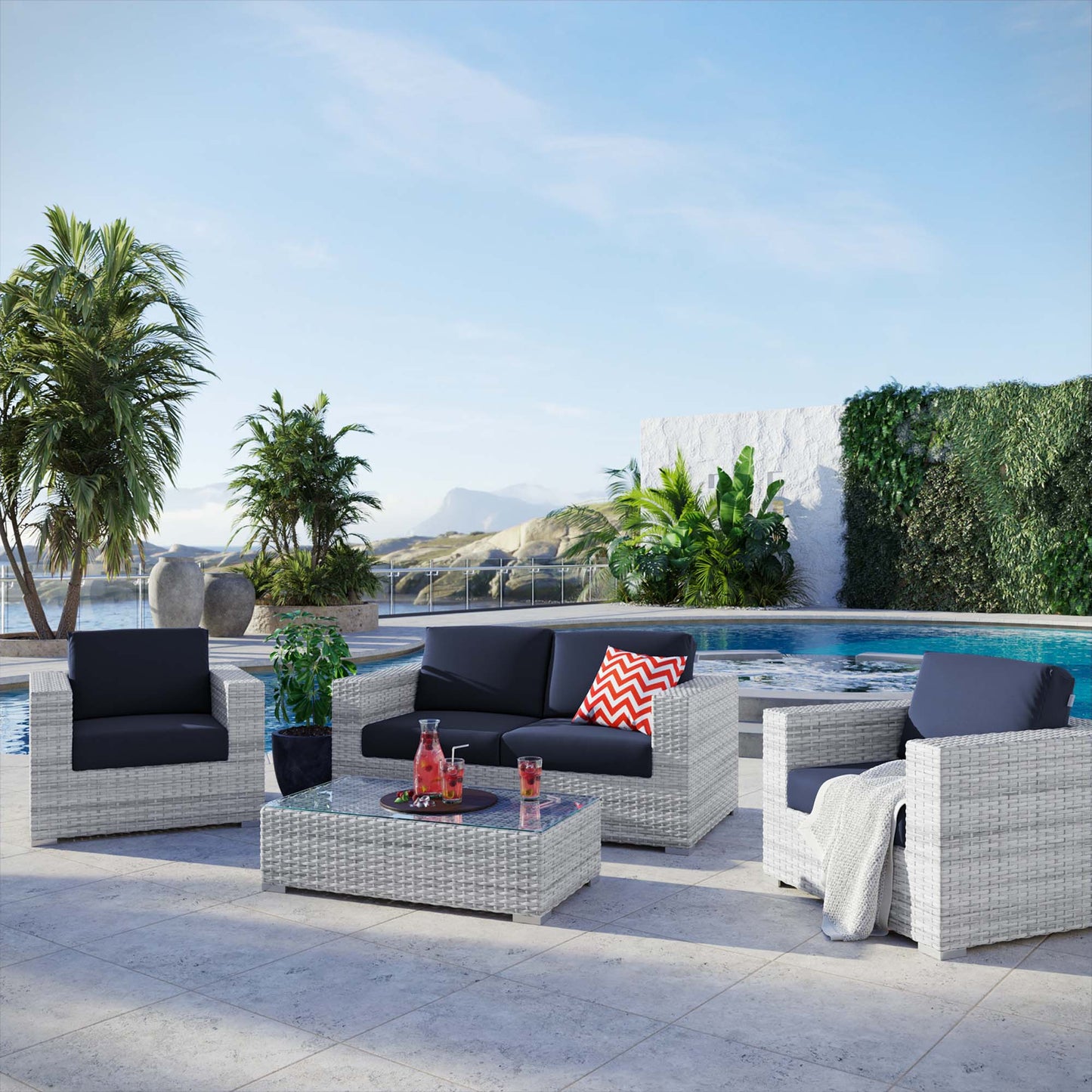 Convene 4-Piece Outdoor Patio Set
