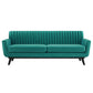 Engage Channel Tufted Performance Velvet Sofa