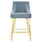 Discern Performance Velvet Counter Stool