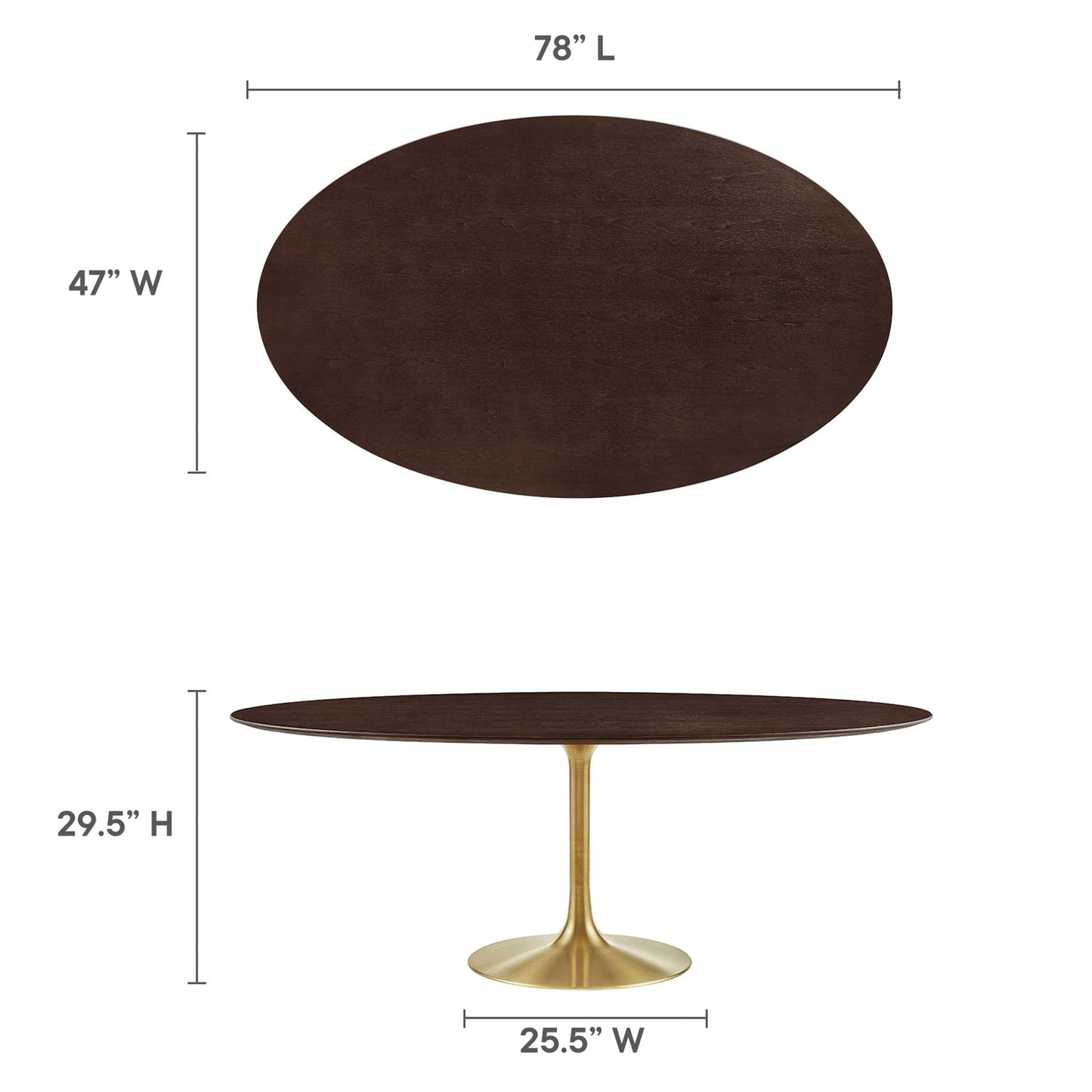 Lippa Oval Wood Dining Table
