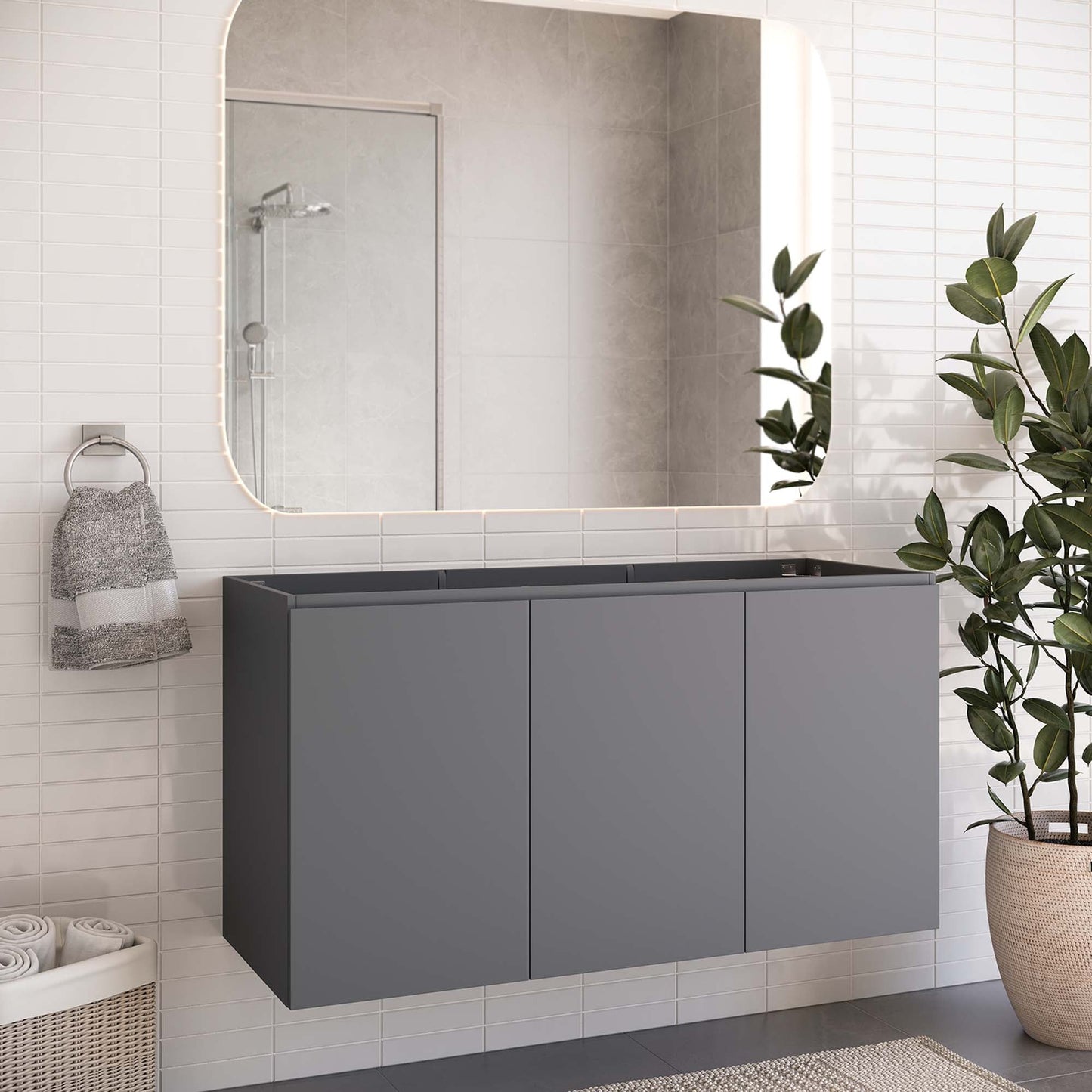 Bryn Wall-Mount Bathroom Cabinet Basin Not Included