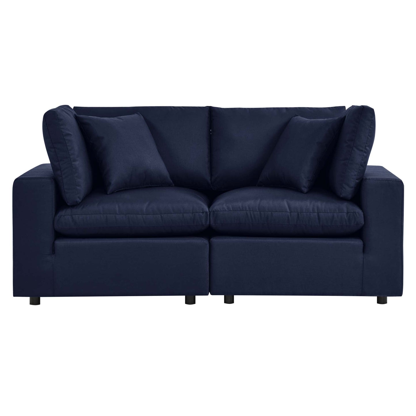 Commix Overstuffed Outdoor Patio Loveseat