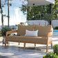 Brisbane Teak Wood Outdoor Patio Loveseat