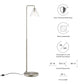Element Transparent Glass Glass and Metal Floor Lamp