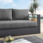 Tahoe Outdoor Patio Powder-Coated Aluminum Sofa