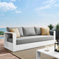 Tahoe Outdoor Patio Powder-Coated Aluminum Sofa