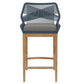 Wellspring Outdoor Patio Teak Wood Bar Stool