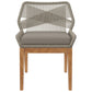Wellspring Outdoor Patio Teak Wood Dining Chair