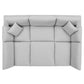 Commix 6-Piece Down Filled Overstuffed Sectional Sofa