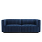 Conjure Channel Tufted Performance Velvet Loveseat