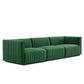 Conjure Channel Tufted Performance Velvet Sofa