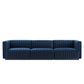 Conjure Channel Tufted Performance Velvet Sofa