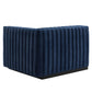 Conjure Channel Tufted Performance Velvet Sofa