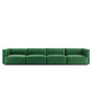 Conjure Channel Tufted Performance Velvet 4-Piece Sofa