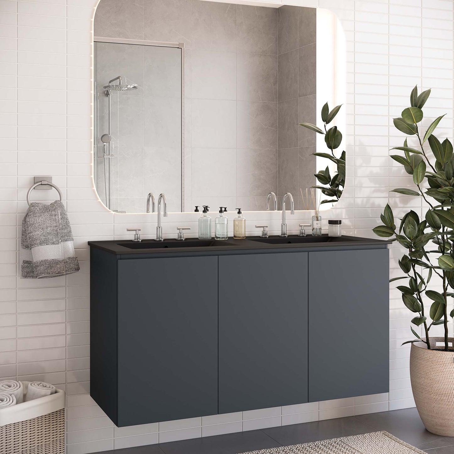Bryn Wall-Mount Bathroom Vanity Basin Included