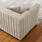Conjure Channel Tufted Upholstered Fabric Sofa