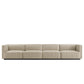 Conjure 4-Piece Channel Tufted Upholstered Fabric Sofa