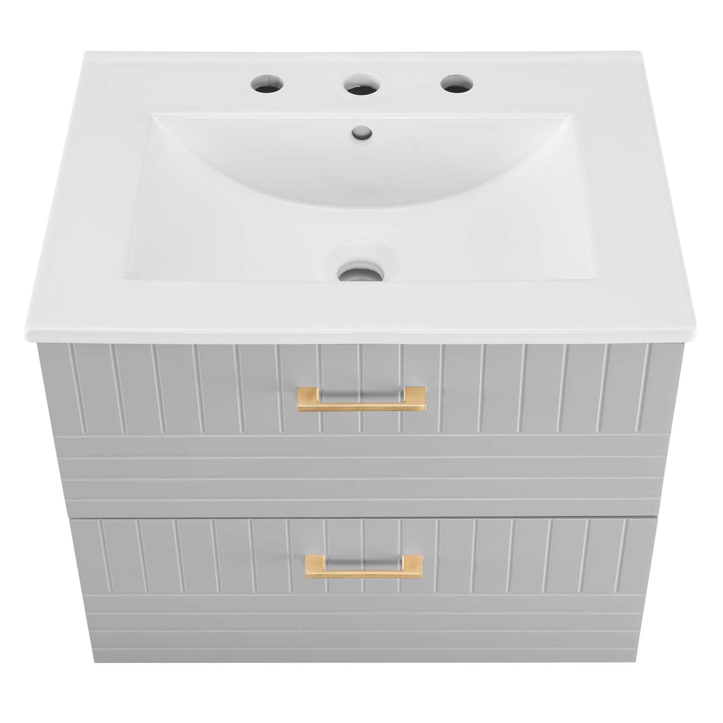 Daybreak Wall-Mount Bathroom Vanity Basin Included