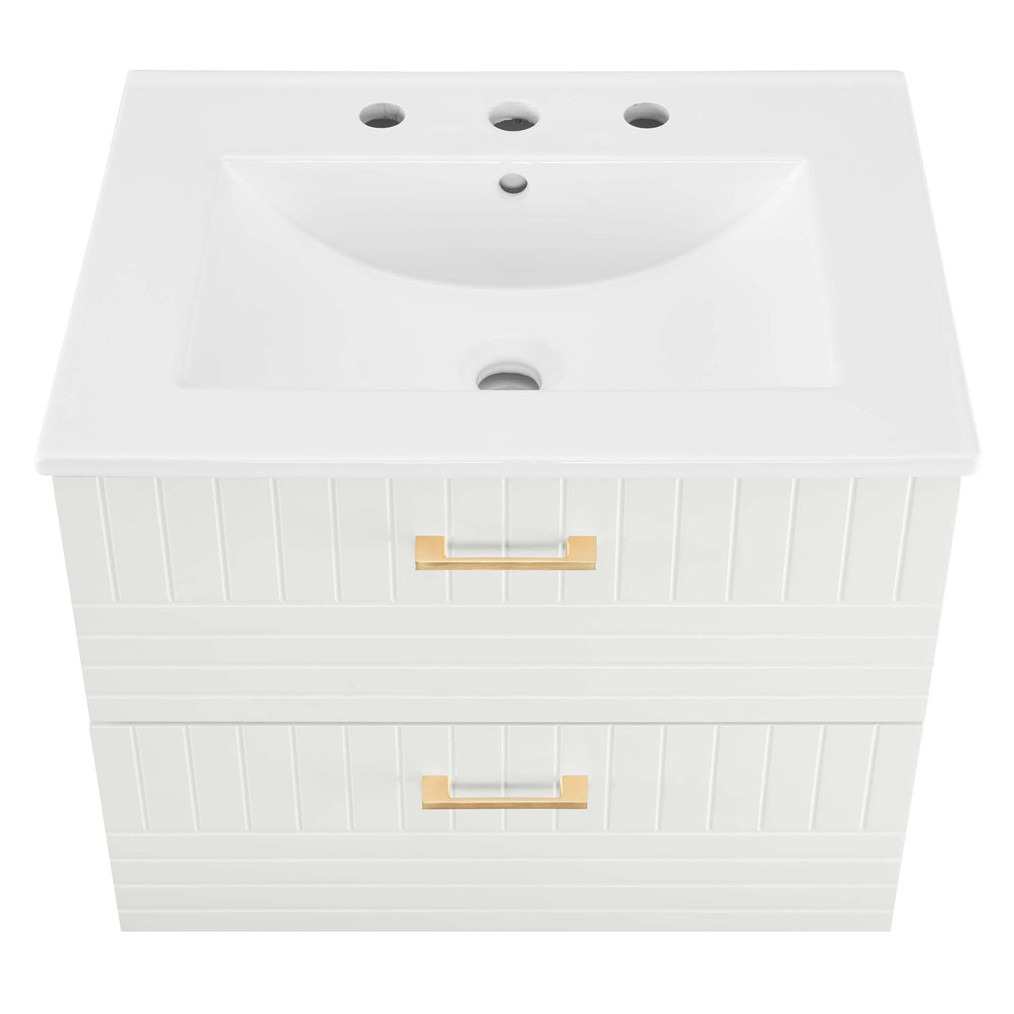 Daybreak Wall-Mount Bathroom Vanity Basin Included