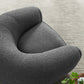 Abundant Boucle Upholstered Fabric Armchair
