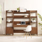 Bixby 3-Piece Wood Office Desk and Bookshelf