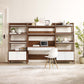 Bixby 3-Piece Wood Office Desk and Bookshelf