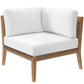 Clearwater Outdoor Patio Teak Wood Loveseat